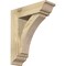 Ekena Millwork Thorton Traditional Rough Sawn Bracket w/ Offset Brace, Douglas Fir, 6"W x 18"D x 22"H BKT0604X18X22THR01RDF - alternate 1